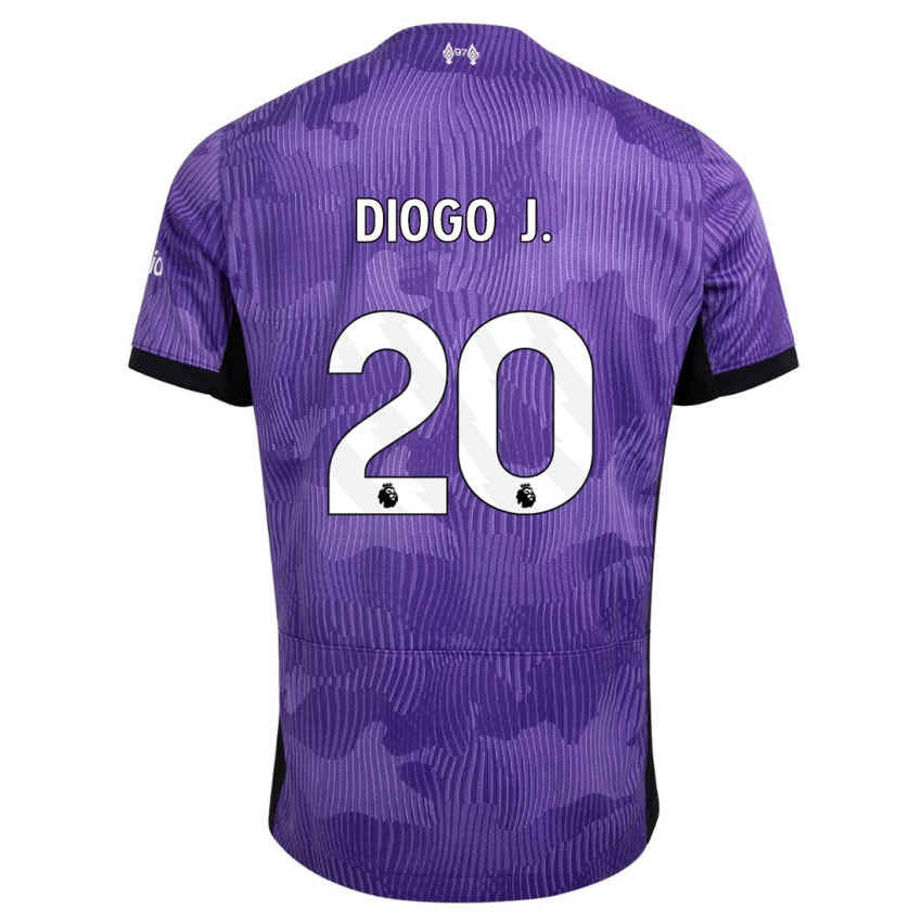 Mujer Camiseta Diogo Jota #20 Púrpura Equipación Tercera 2023/24 La Camisa México