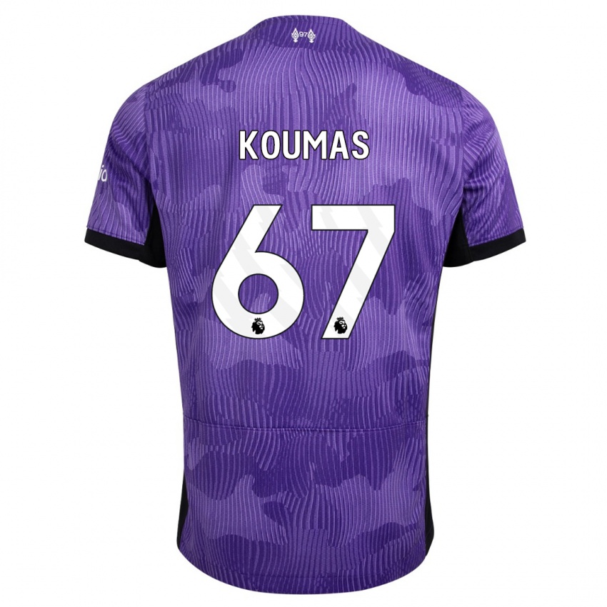 Mujer Camiseta Lewis Koumas #67 Púrpura Equipación Tercera 2023/24 La Camisa México