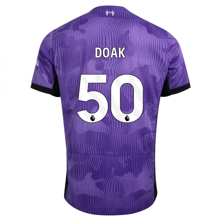 Mujer Camiseta Ben Doak #50 Púrpura Equipación Tercera 2023/24 La Camisa México