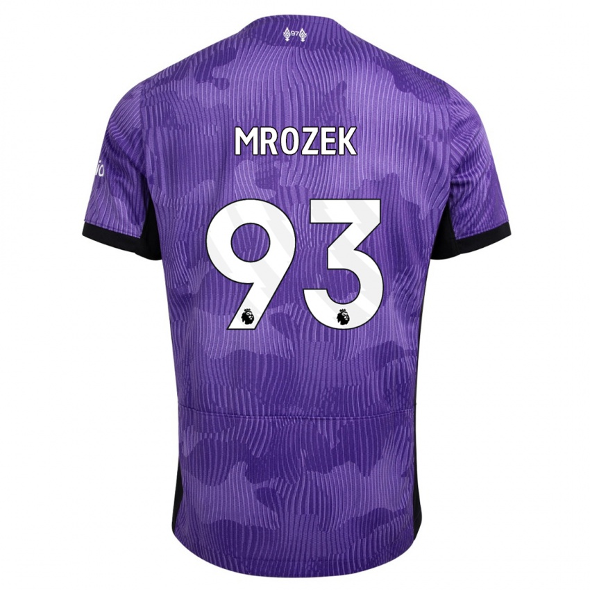 Mujer Camiseta Fabian Mrozek #93 Púrpura Equipación Tercera 2023/24 La Camisa México