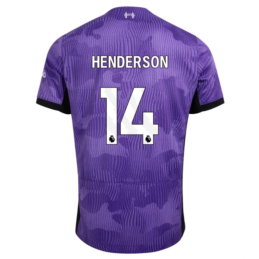 Mujer Camiseta Henderson #14 Púrpura Equipación Tercera 2023/24 La Camisa México