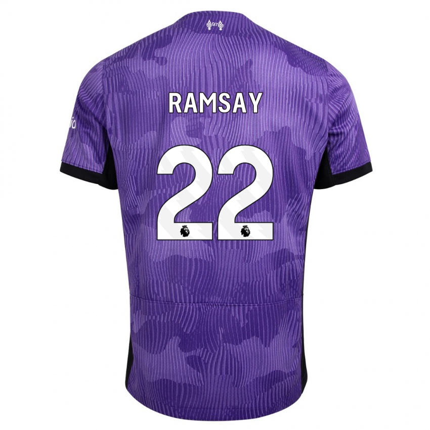 Mujer Camiseta Calvin Ramsay #22 Púrpura Equipación Tercera 2023/24 La Camisa México