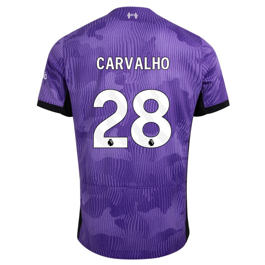 Mujer Camiseta Fabio Carvalho #28 Púrpura Equipación Tercera 2023/24 La Camisa México