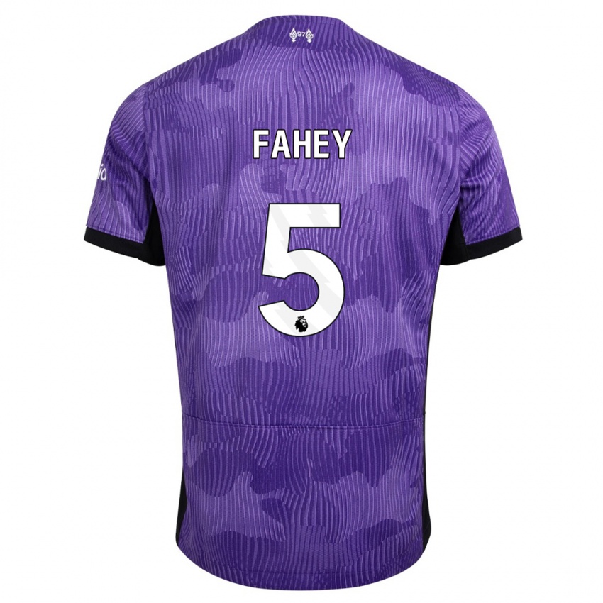 Mujer Camiseta Niamh Fahey #5 Púrpura Equipación Tercera 2023/24 La Camisa México