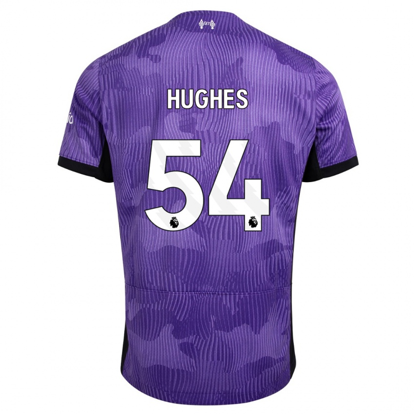 Mujer Camiseta Liam Hughes #54 Púrpura Equipación Tercera 2023/24 La Camisa México