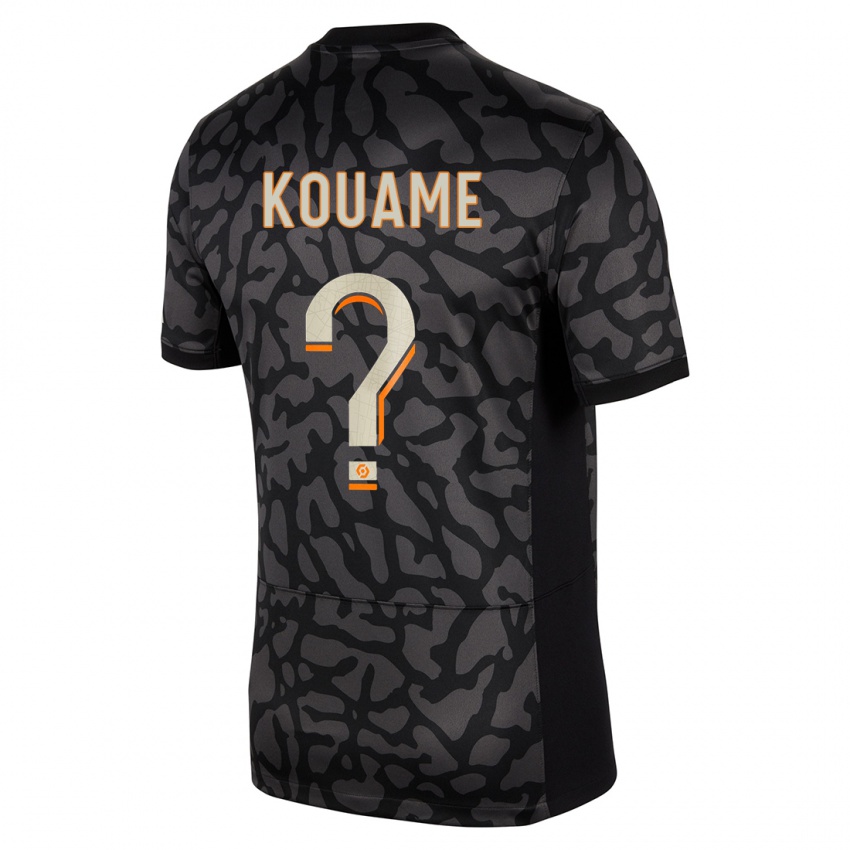 Mujer Camiseta Kelly Kouame #0 Negro Equipación Tercera 2023/24 La Camisa México